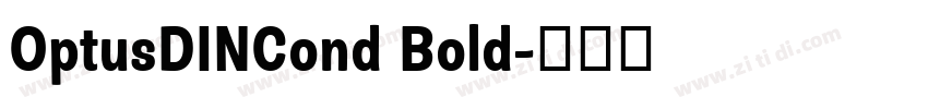 OptusDINCond Bold字体转换